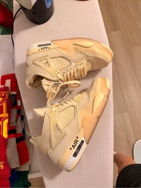 Jordan Cream/Beige High-Top Sneaker Interior Label